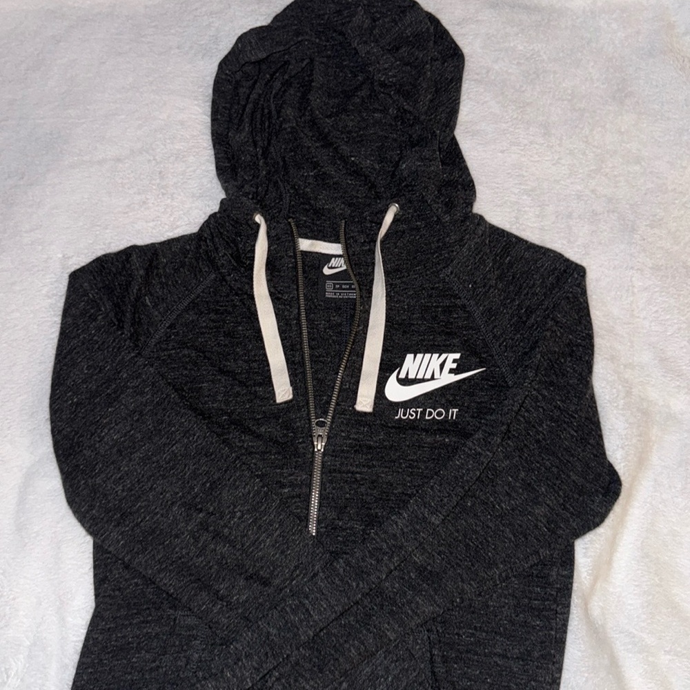 GIRLS NIKE XS Dark Gray Zip Up